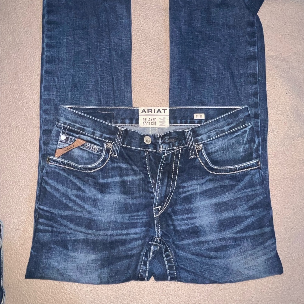 Ariat Men's Bootcut Jeans - Deep Blue